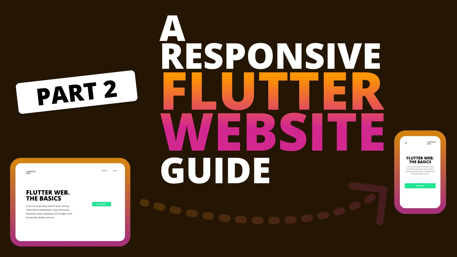 Guide сайт. Flutter Responsive UI. Web with Flutter