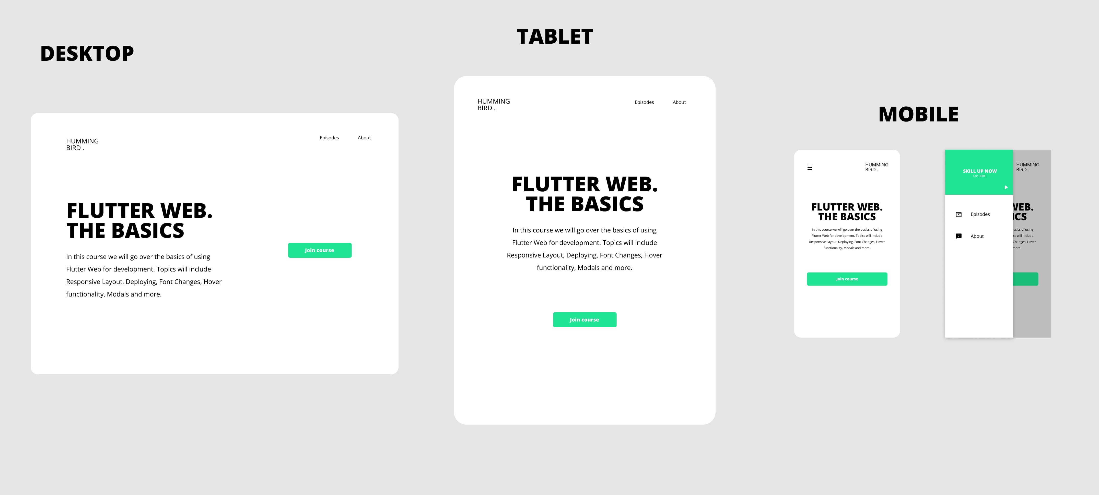 Responsive UI examples