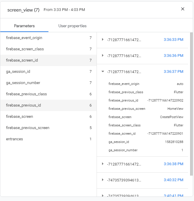 Firebase Analytics Screen Views in Flutter