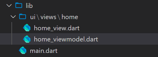 Flutter View Code Structure